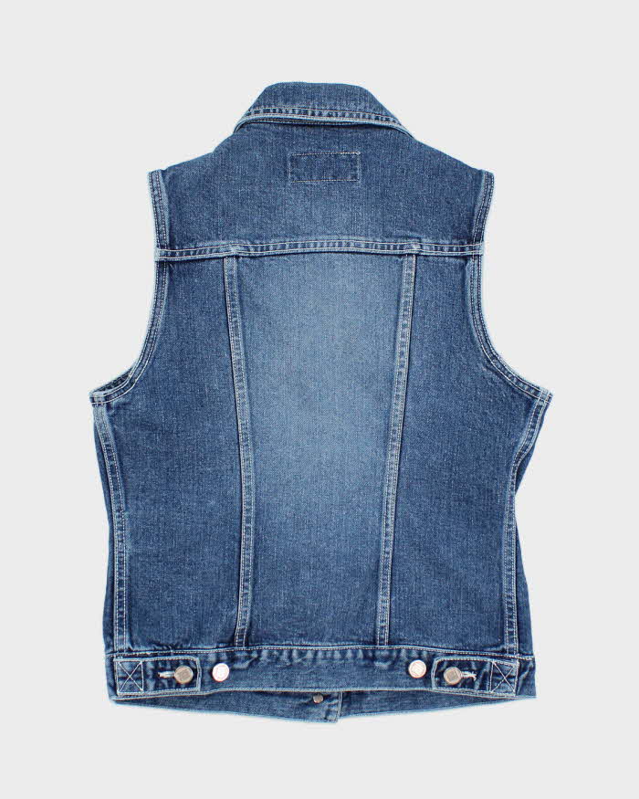 Vintage 90s Jam Bang Sleeveless Denim Jacket - S
