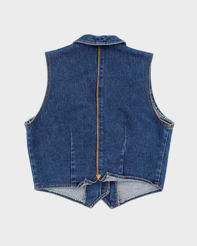 Pulse Denim Sleeveless Vest Jacket - M