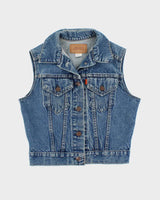 Vintage Levi's Orange Tab Sleeveless Denim Jacket - S