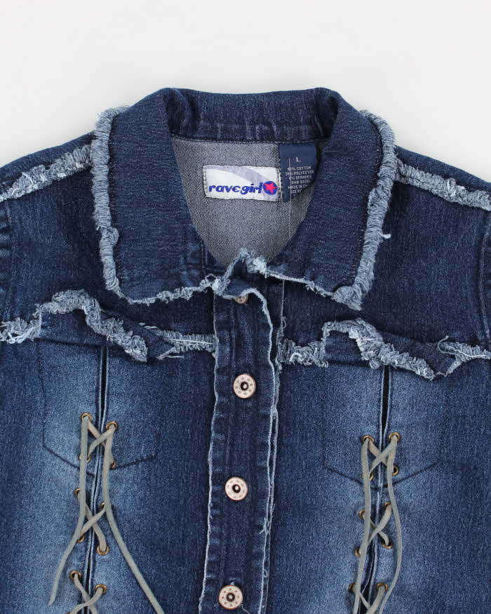 Y2k 00s Le Chateau Denim Jacket - L