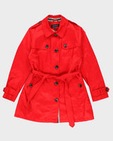 Jones New York Red Trench Coat Mac - XL