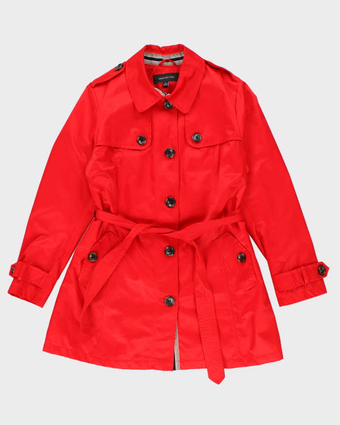 Jones New York Red Trench Coat Mac - XL