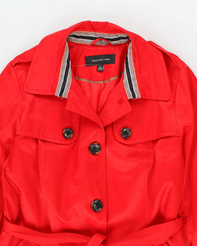 Jones New York Red Trench Coat Mac - XL