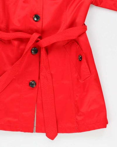Jones New York Red Trench Coat Mac - XL