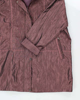 Women's Gold Sun Purple Trench Rain Coat - XXXL
