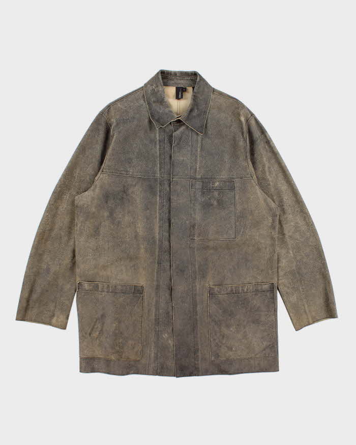 Vintage 90s DKNY Leather Jacket - L