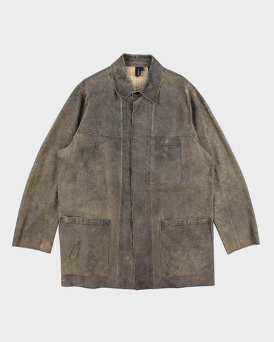 Vintage 90s DKNY Leather Jacket - L