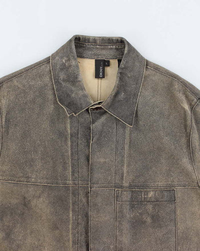 Vintage 90s DKNY Leather Jacket - L