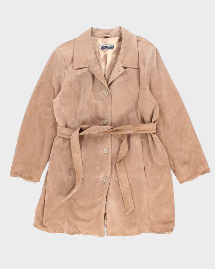 Vintage Guillame Suede Trench Jacket - M