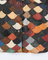 Vintage 70s The Tannery Fish Scale Leather Jacket - M