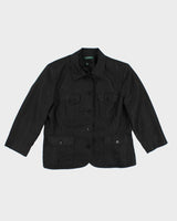 Ralph Lauren Black Linen Blazer Style Jacket - M