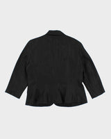 Ralph Lauren Black Linen Blazer Style Jacket - M