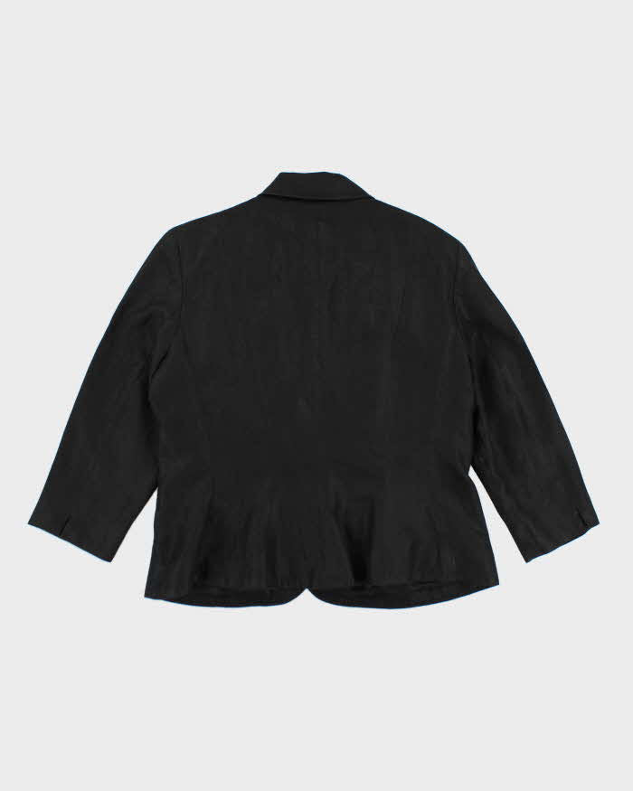 Ralph Lauren Black Linen Blazer Style Jacket - M