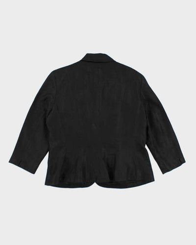 Ralph Lauren Black Linen Blazer Style Jacket - M