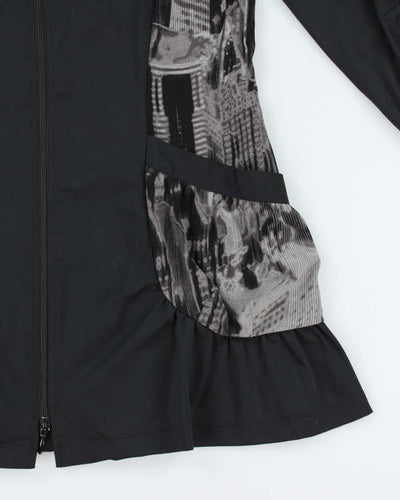Joseph Ribkoff Women's Black & Grey Ruched Sleeve - M