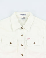 Vintage Guess White Batwing Denim Jacket - M