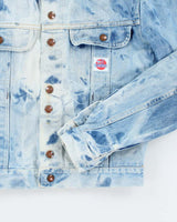 Womens 1980s Acid Wash Scrubbies Button Up Demin Jacket - XS