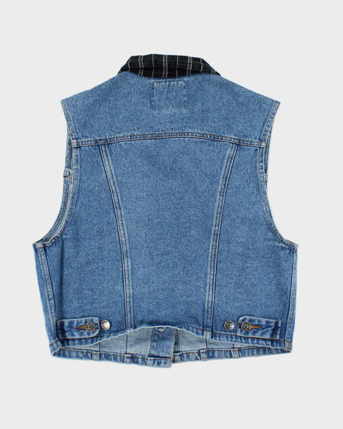 Vintage 80s The Limited Women's Denim Vest Jacket - L