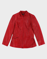Vintage Danier Red Leather Jacket - M