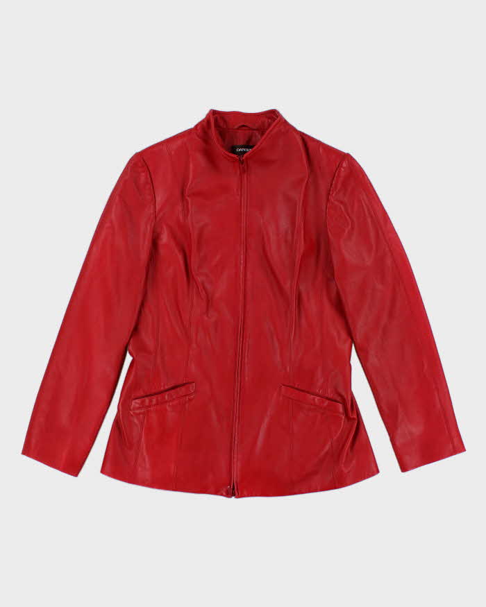 Vintage Danier Red Leather Jacket - M