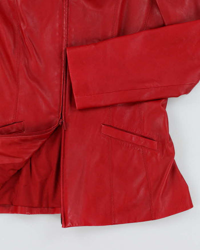 Vintage Danier Red Leather Jacket - M