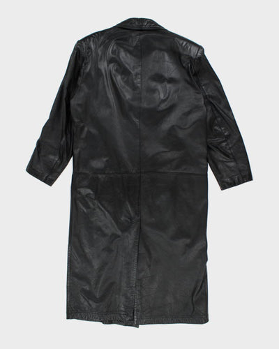 Vintage World Style Long Leather Jacket - M