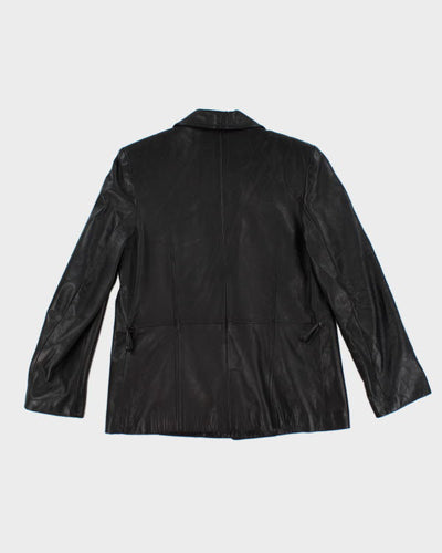 Danier Black Leather Blazer Jacket - M