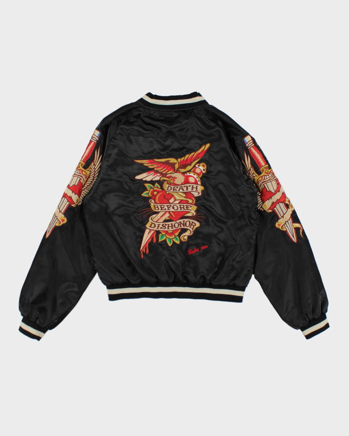 Vintage 90's Baba Joon Embroidered Souvenir Jacket - L