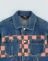 Children's Vintage Customised Dark Wash Denim Jacket - 6 Yrs