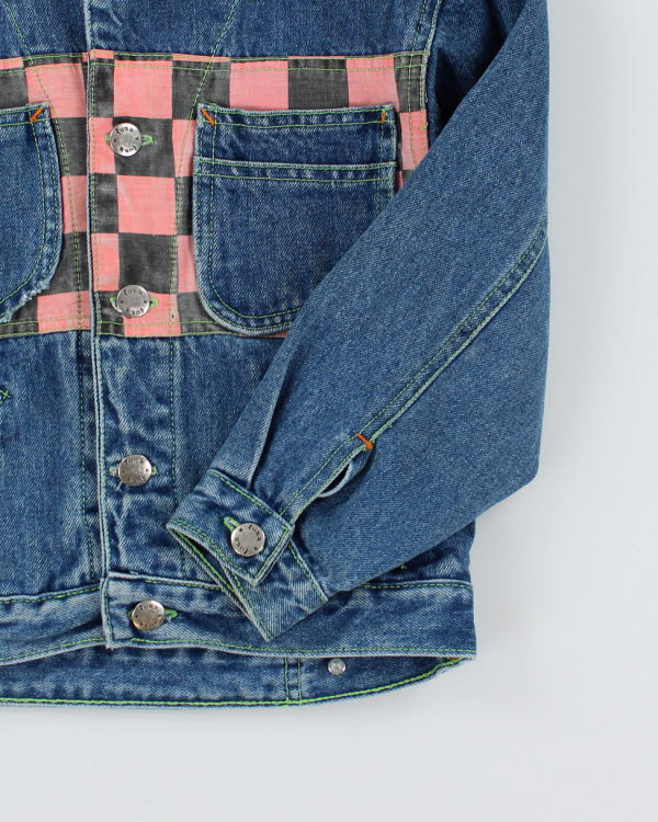 Children's Vintage Customised Dark Wash Denim Jacket - 6 Yrs