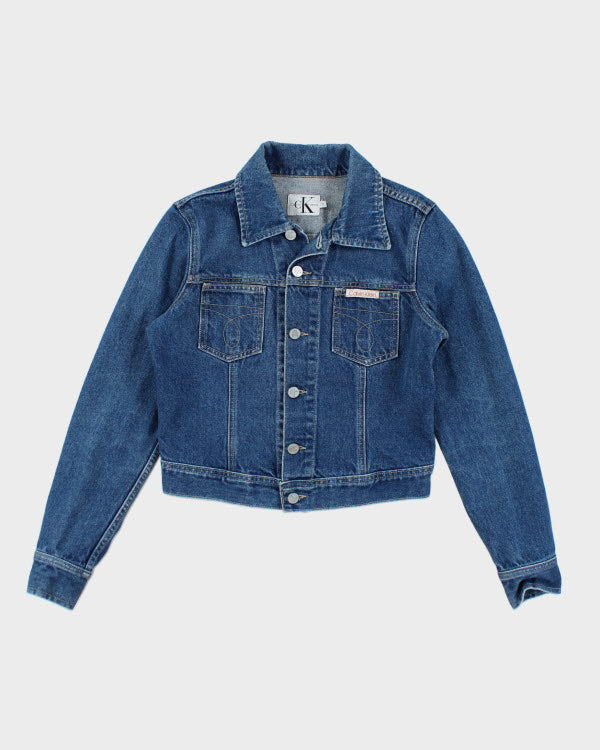 Vintage Y2K Calvin Klein Dark Wash Denim Jacket - S