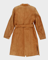 Vintage Ochnik Brown Suede Trench Coat - M