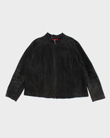 Vintage Y2K B.U.M. Equipment Suede Jacket - M
