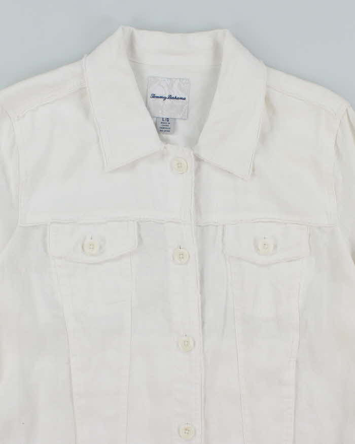 Tommy Bahama White Linen Jacket - L