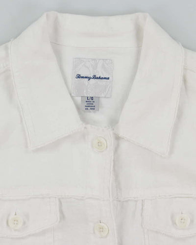 Tommy Bahama White Linen Jacket - L