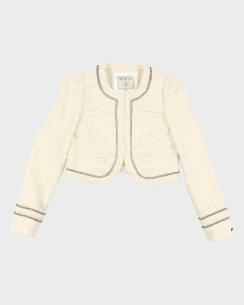 Guess Wool Blend Cropped Blazer - S