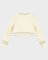 Guess Wool Blend Cropped Blazer - S