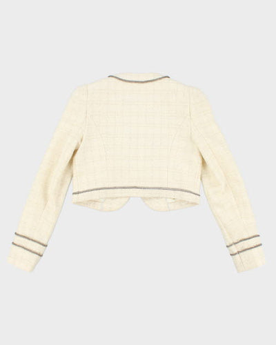 Guess Wool Blend Cropped Blazer - S
