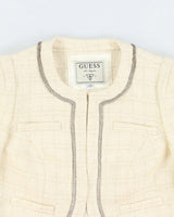 Guess Wool Blend Cropped Blazer - S