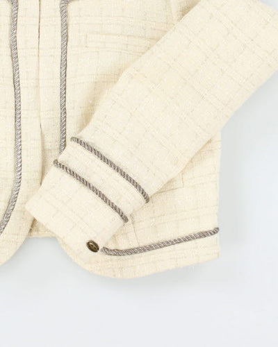 Guess Wool Blend Cropped Blazer - S