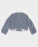 Maison D'Amelie Woven Cropped Blazer - M