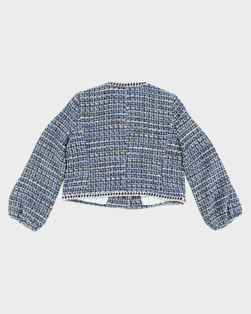 Maison D'Amelie Woven Cropped Blazer - M