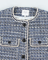 Maison D'Amelie Woven Cropped Blazer - M