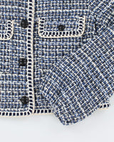 Maison D'Amelie Woven Cropped Blazer - M