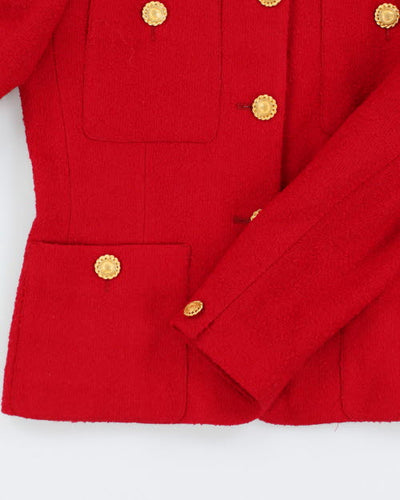 Vintage Jones New York Red Wool Blazer - S