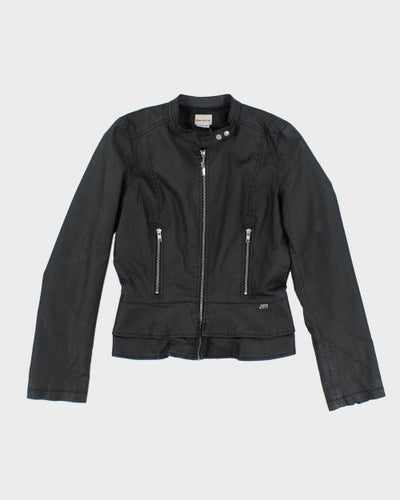 Y2k 00s Miss Sixty Faux Leather Jacket - M
