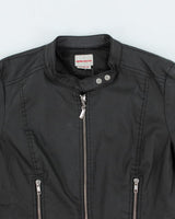 Y2k 00s Miss Sixty Faux Leather Jacket - M