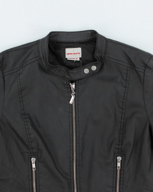 Y2k 00s Miss Sixty Faux Leather Jacket - M