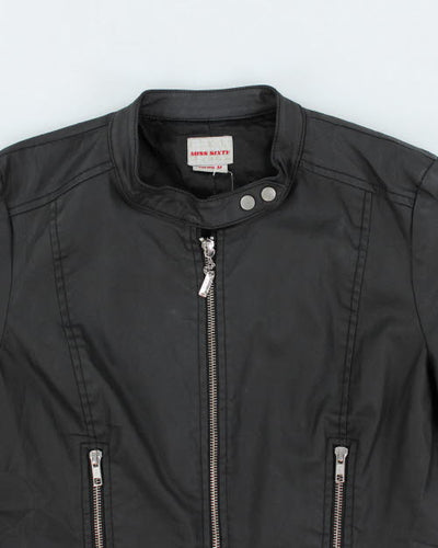Y2k 00s Miss Sixty Faux Leather Jacket - M
