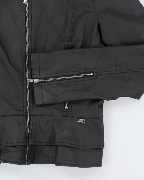 Y2k 00s Miss Sixty Faux Leather Jacket - M